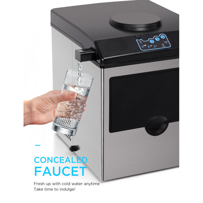 Northair 40 Lb. lb. Daily Production Bullet Clear Ice Freestanding Ice Maker & Reviews Wayfair